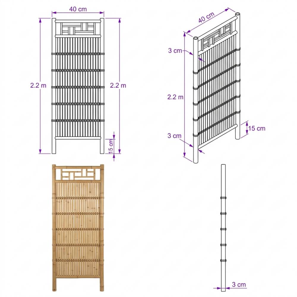 Vách ngăn tre --- Bamboo Partition